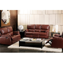 Wohnzimmer Echtes Leder Sofa (725B)